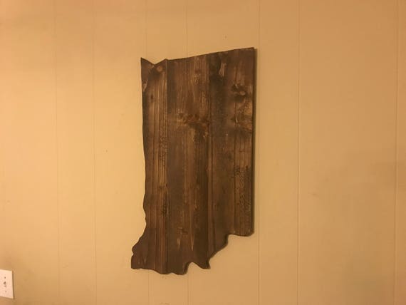 Gran Indiana Cutout Signo Decoracion De Pared Rustica Con Una Etsy