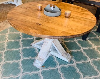 Small round sales farmhouse kitchen table