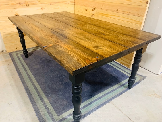 Farmhouse black dining table outlet