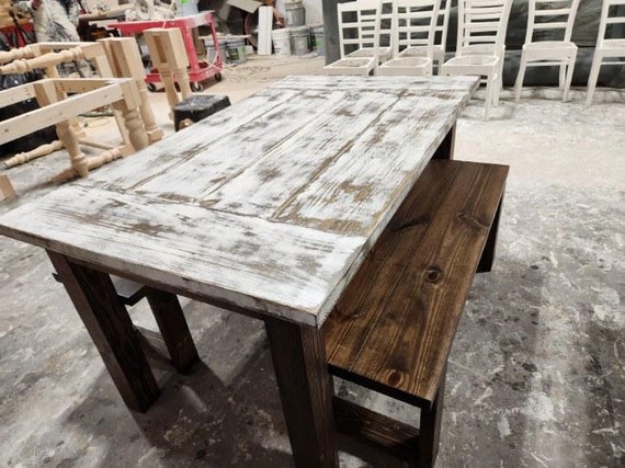 5ft dining table with bench sales