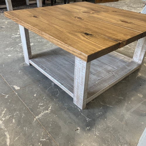 Rustic Farmhouse Coffee Table Etsy