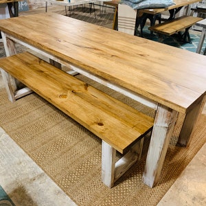 Narrow solid wood dining cheap table