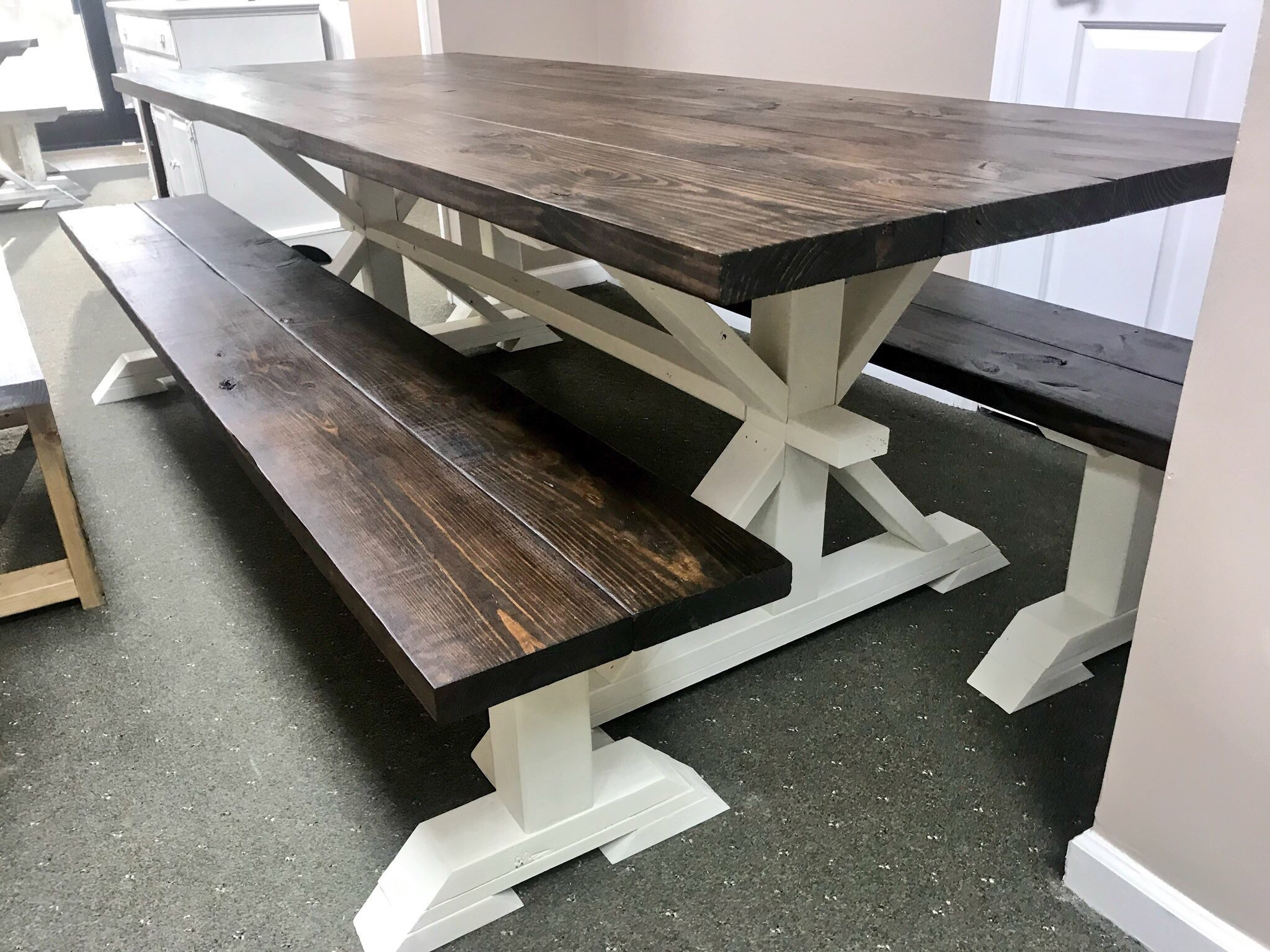 farmhouse large dining room table