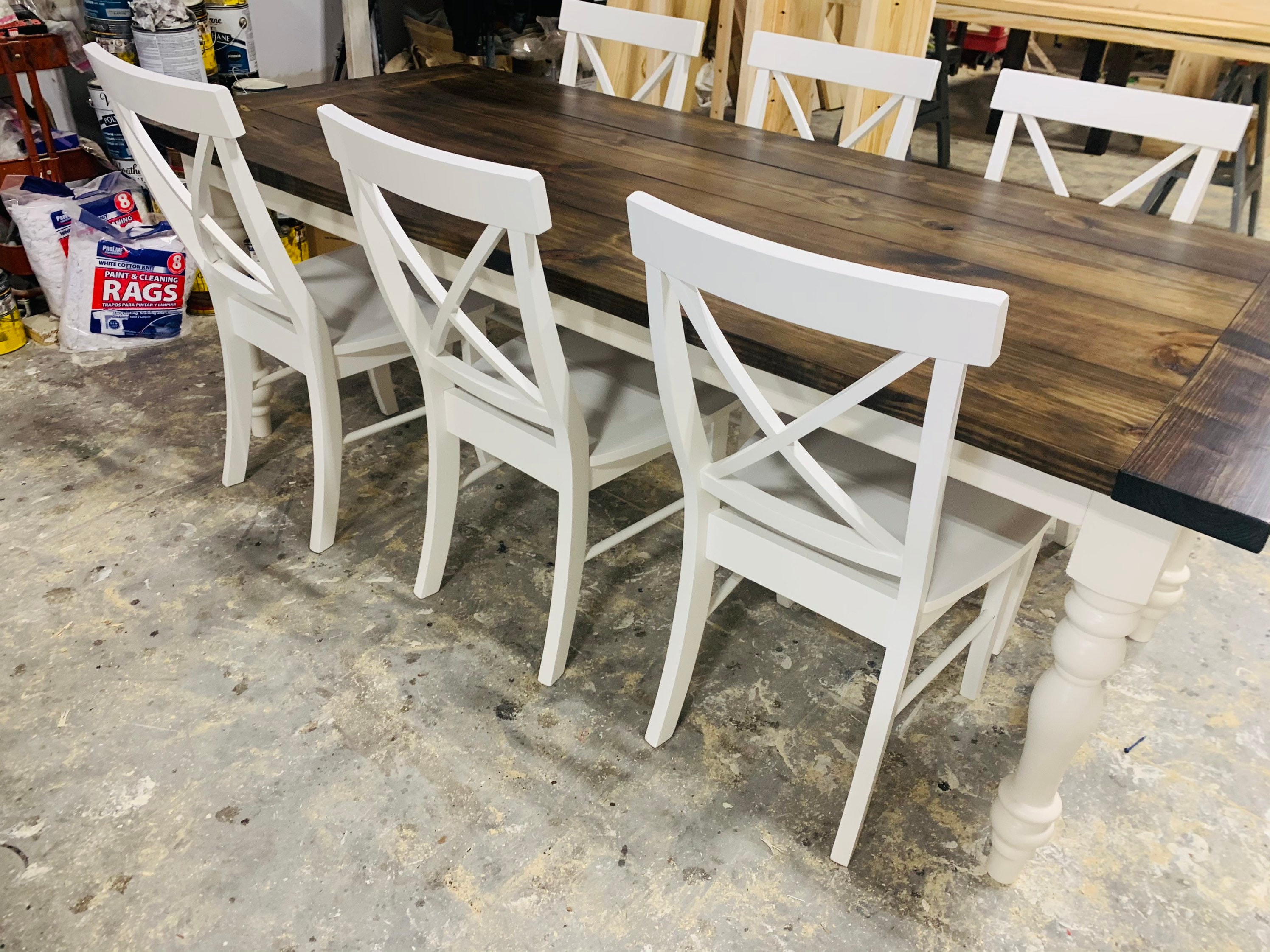 Designer Plastic 90cm Dining Table in Black & Walnut Wood Legs