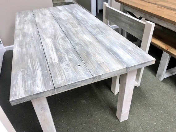 Bench table online grey