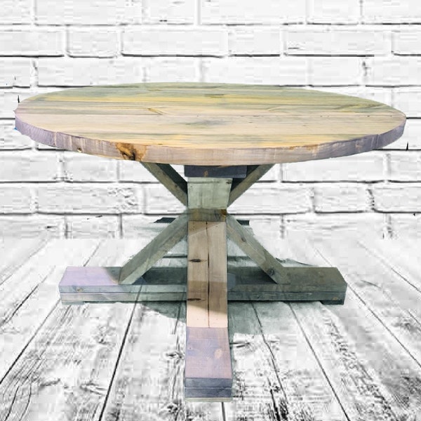 Wood Pedestal Table Base Etsy
