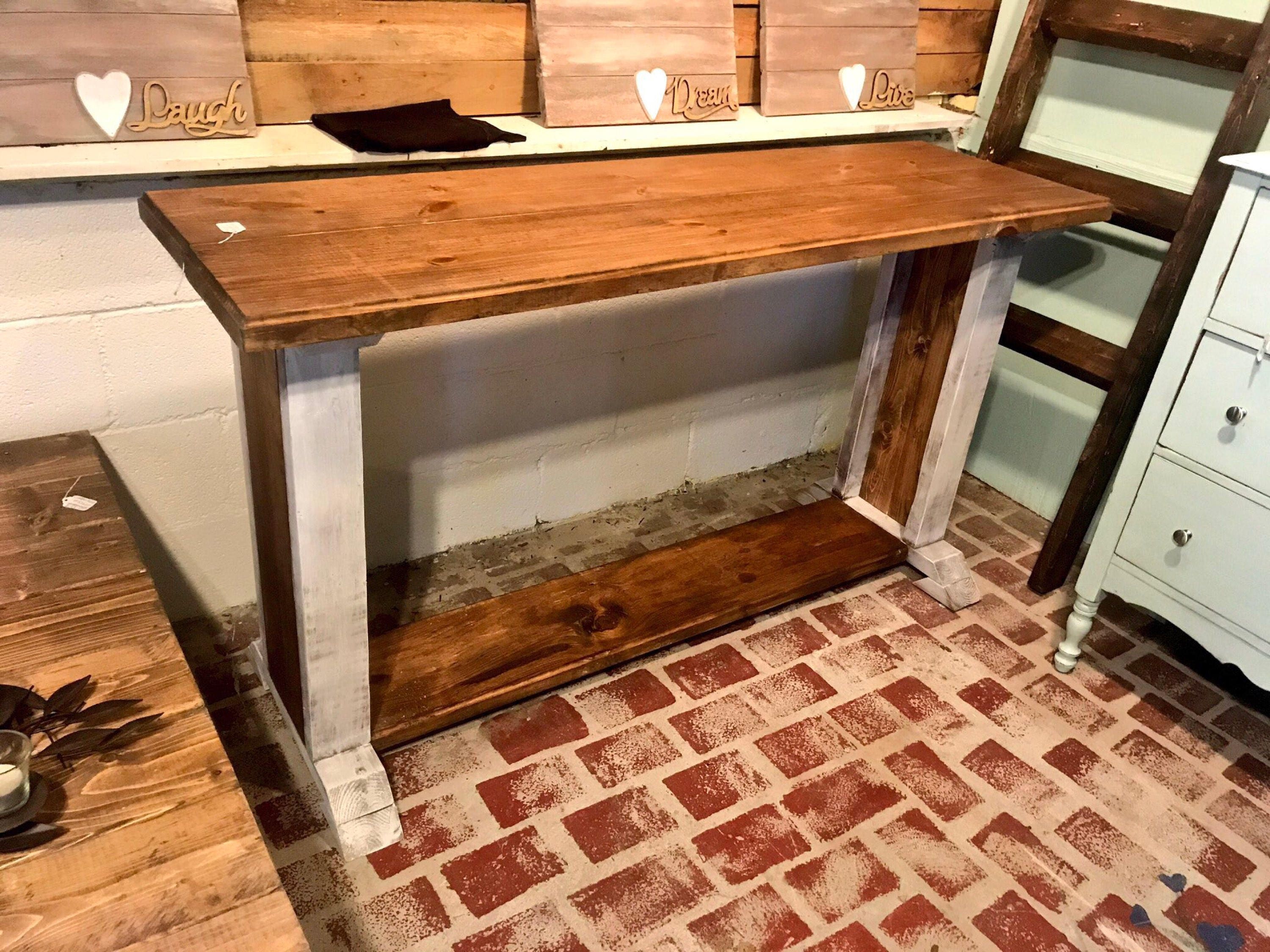 Rustic Farmhouse Buffet Table Long Rustic Entryway Table