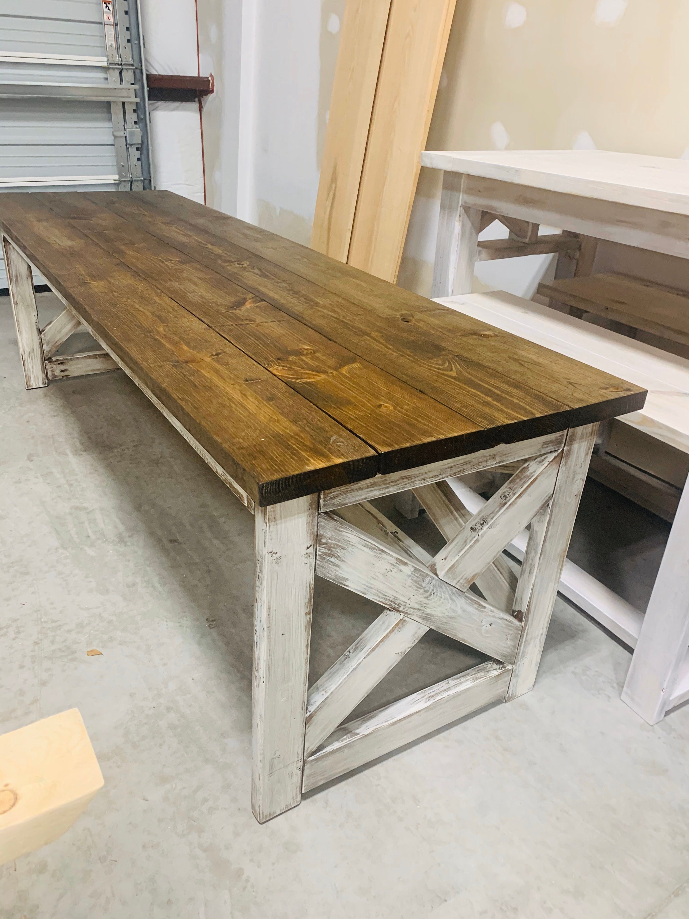 Long farmhouse desk deals
