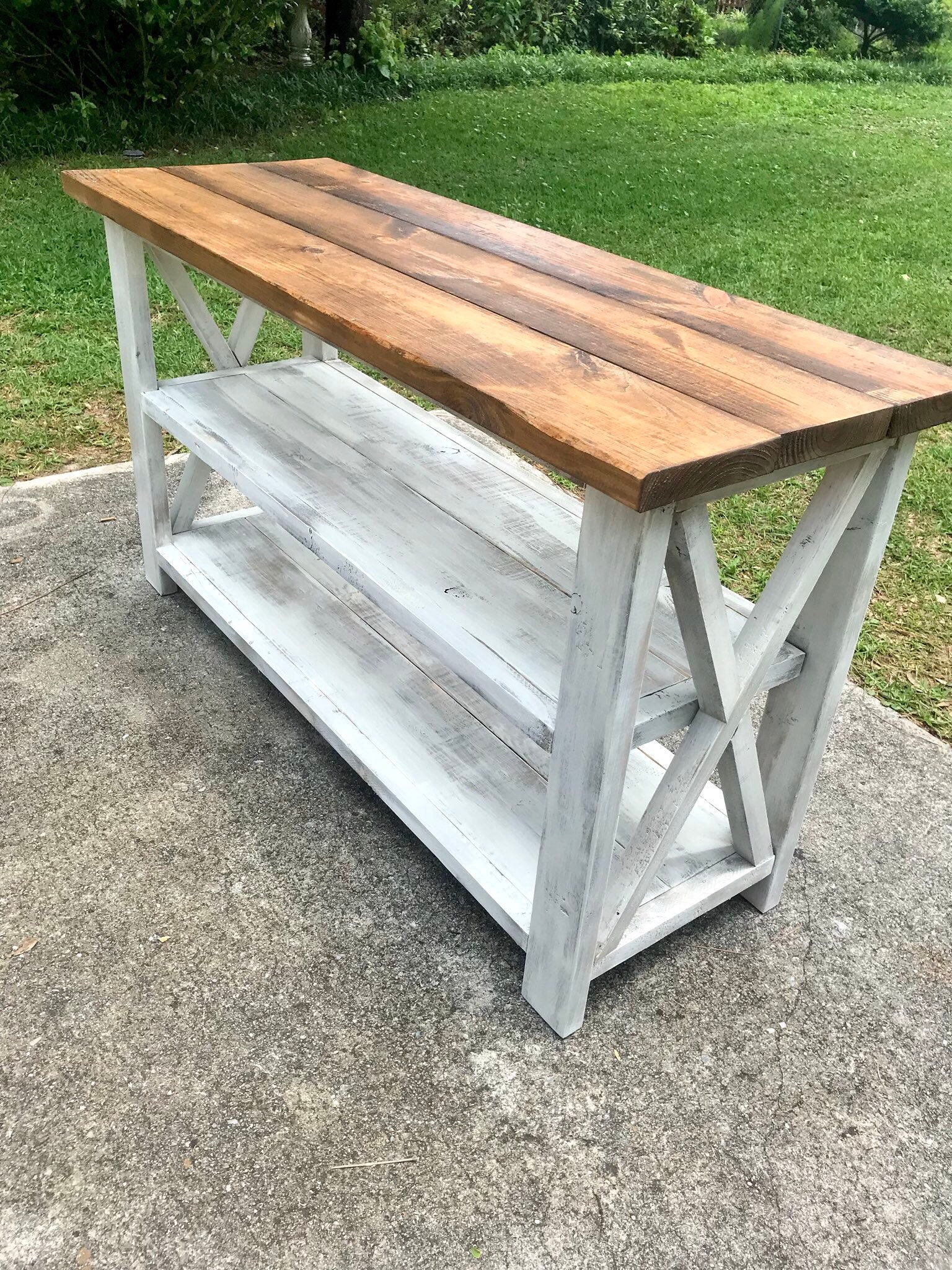 Rustic Wooden Buffet Table Rustic Console Table Farmhouse Buffet