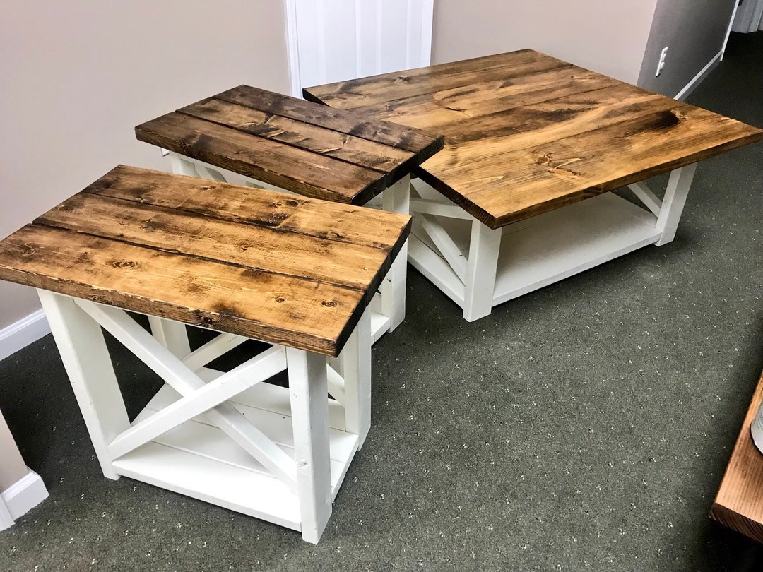 Country farmhouse coffee on sale table