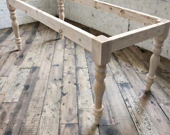 DIY Farmhouse Table Skirting Kit Unfinished Wood Apron Parts For Custom Builds