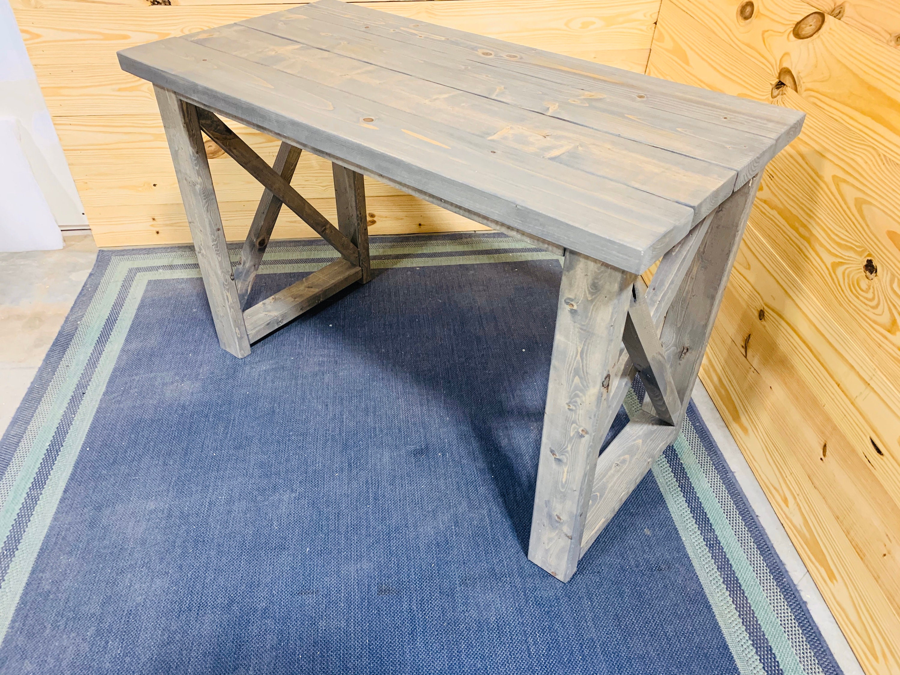 Rustic x clearance desk