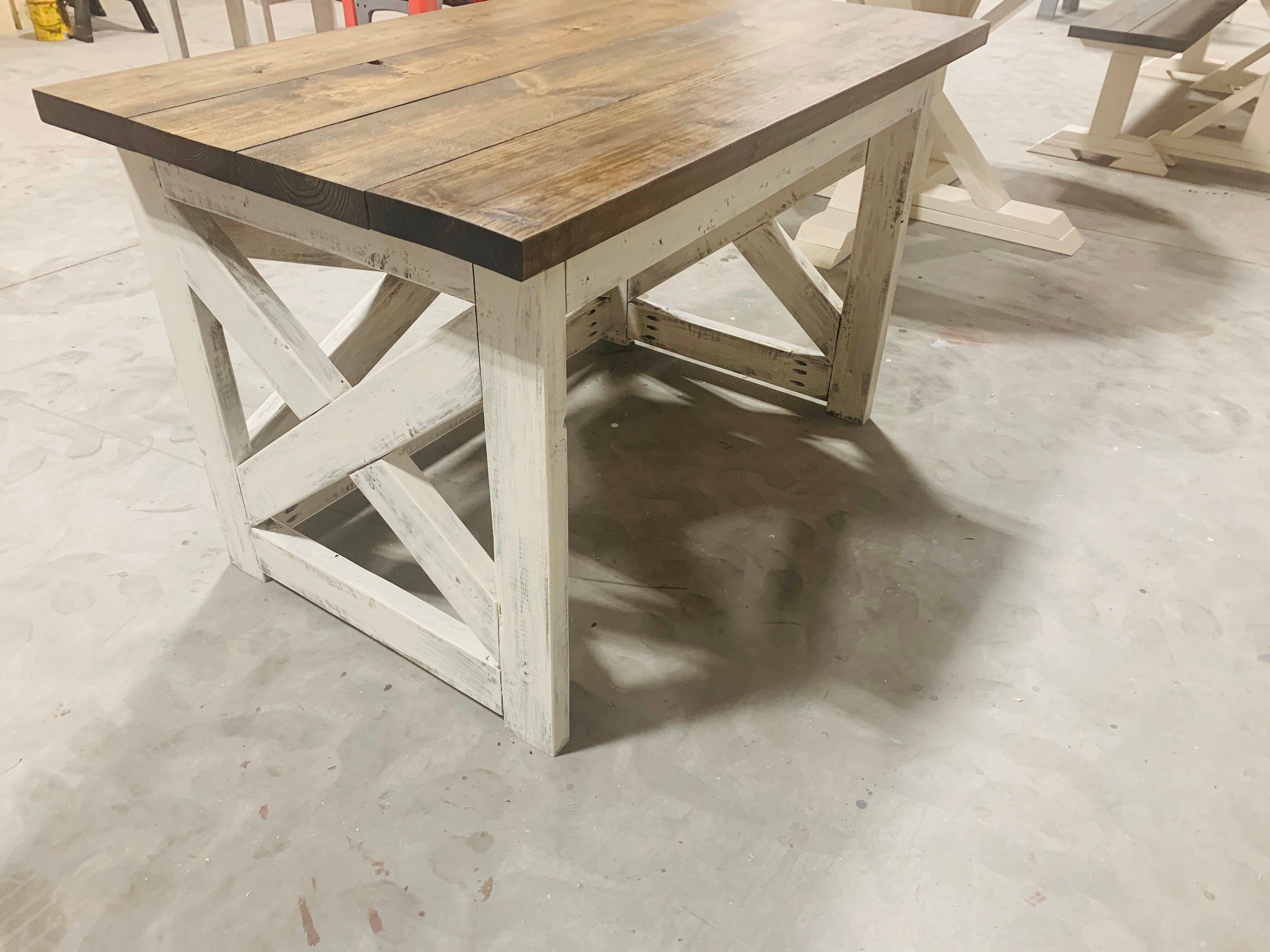 White on sale farm desk
