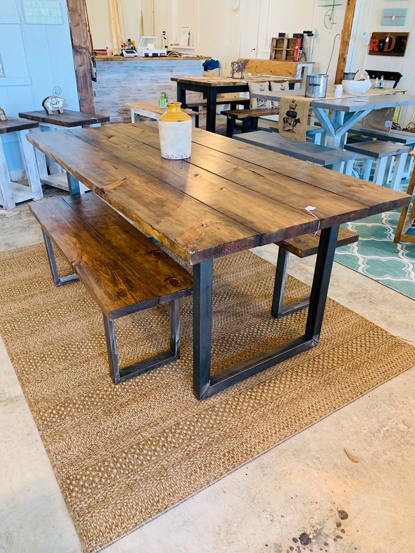 Industrial farmhouse bench discount