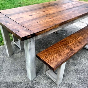 Farmhouse table without breadboard cheap ends