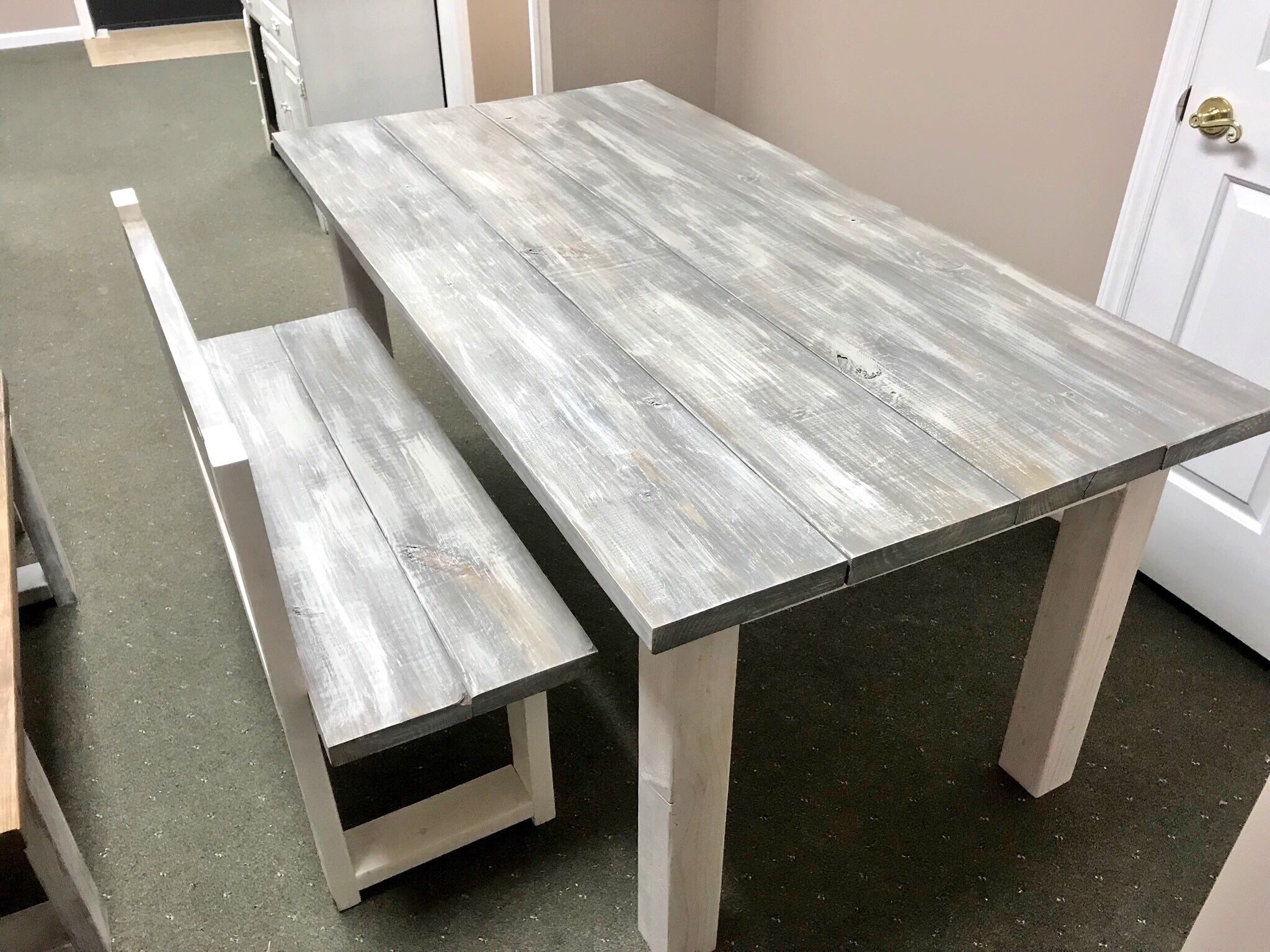 Grey wash kitchen table discount
