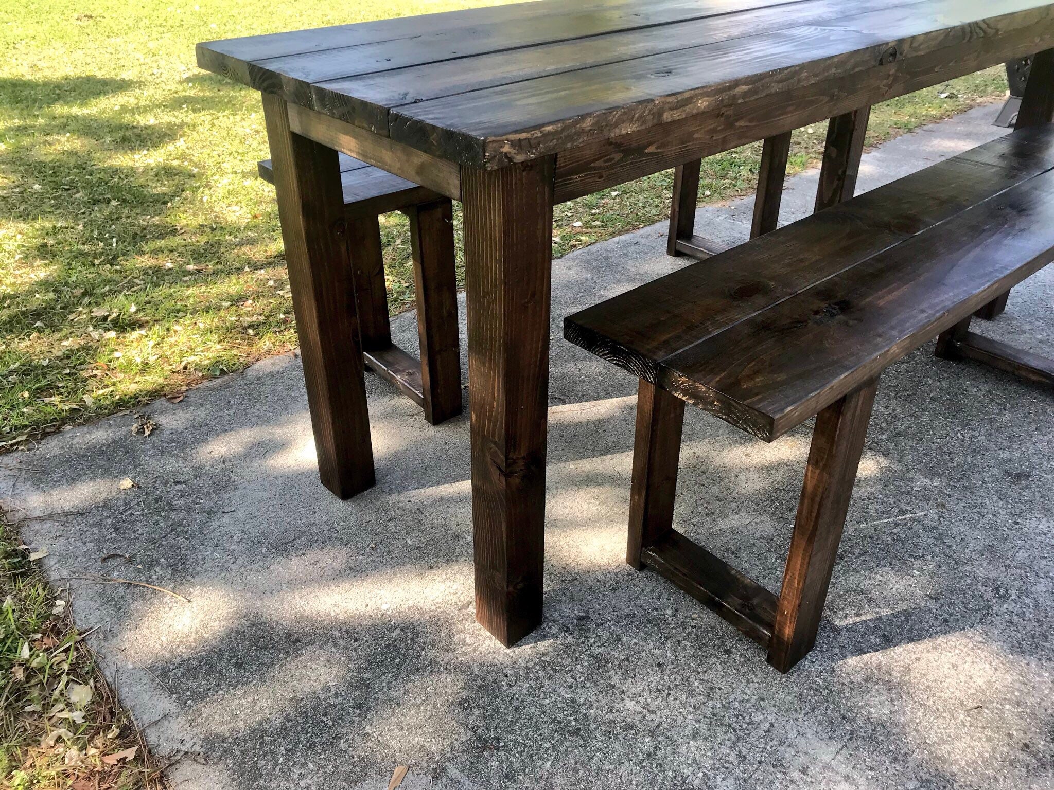 tall farmhouse style kitchen table