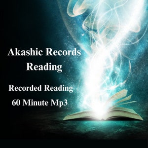 Akashic Records Reading audio recording 60 minute mp3 5-6 questions full reading Relationship Guidance Spirituality Life Purpose image 1