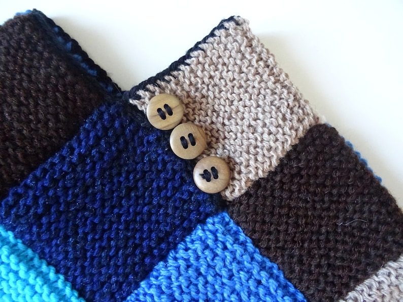 blue and brown camaieu winter accessories Children/'s poncho children/'s knitwear children/'s coat children/'s cape hand-knitted