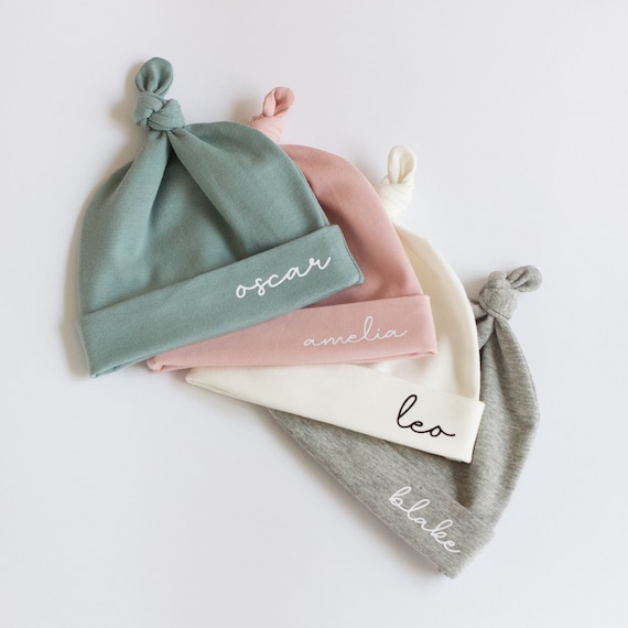 Personalised newborn hat hotsell