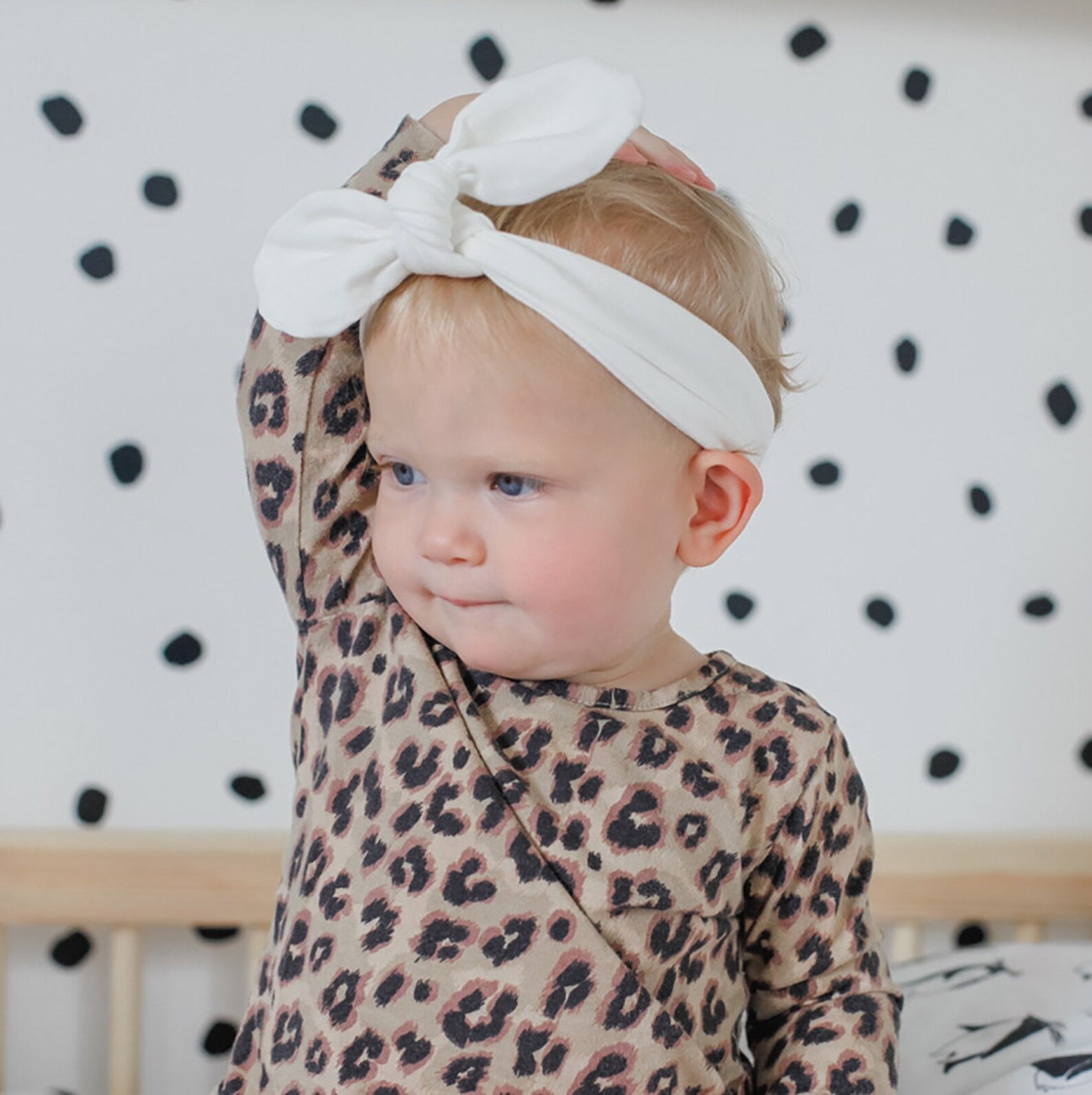 Cream Baby Headband Baby Knot Headband Bows Baby Head Wrap Etsy UK