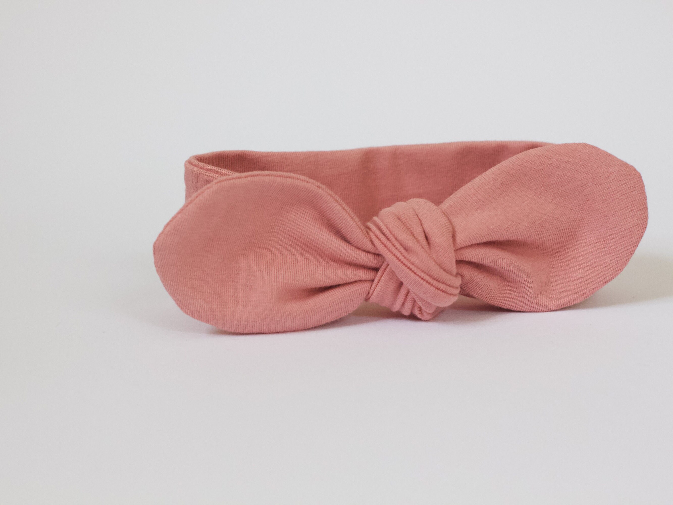 Rose Pink Baby Headband Baby Knot Headband Knot Headband Etsy