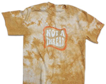 No es una amenaza camisa de efecto tie dye