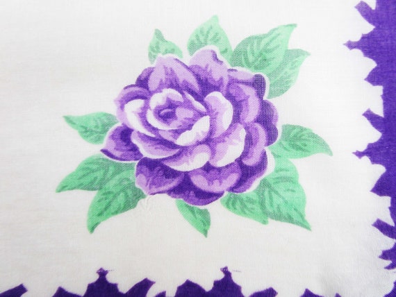 Purple/Lavender Magnolias on a Cream Background -… - image 3