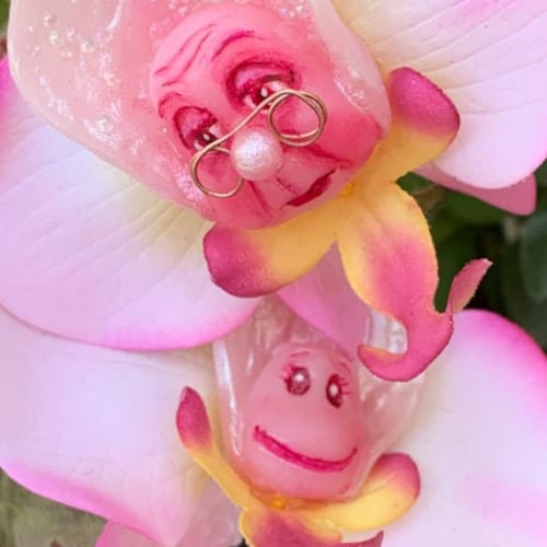 Alice in Wonderland Talking Flowers Lil Oyster on Orchids SUTHERLAND NEW