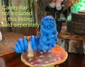 Alice in Wonderland Mushroom and base ONLY ~ for miniature Blue Caterpillar by Sutherland