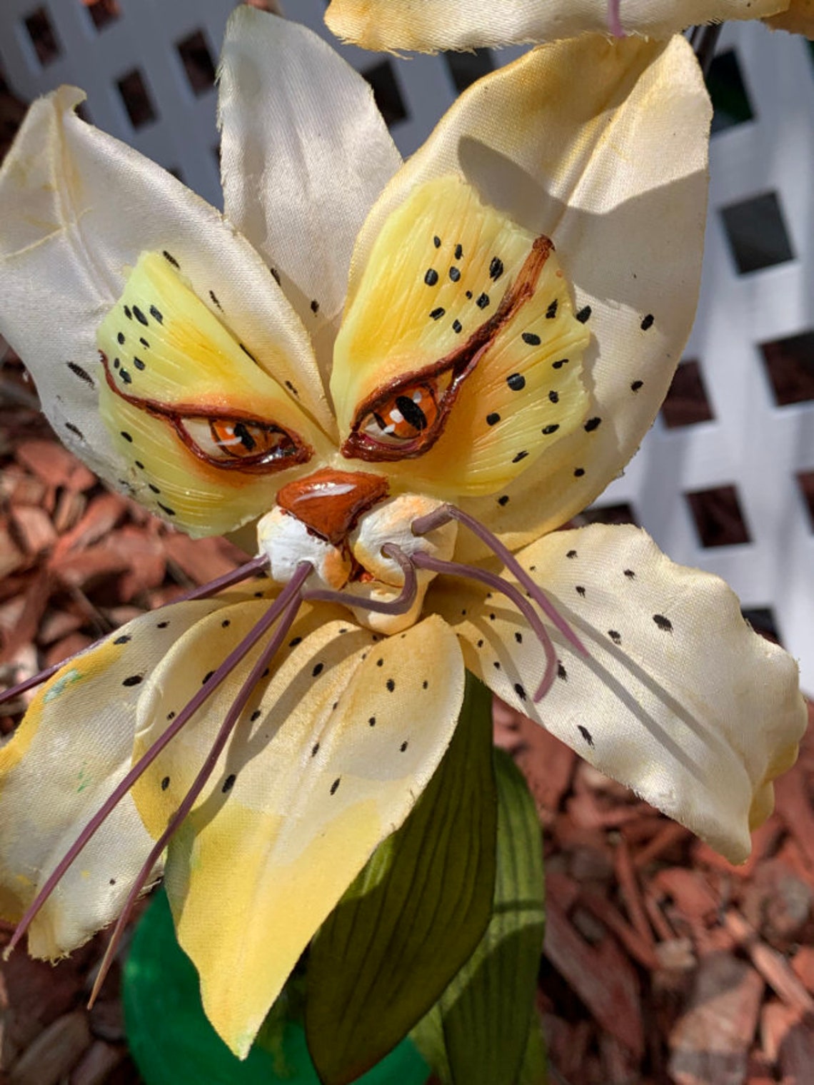 Alice in Wonderland Talking Flowers Tiger Lily Twins in Yellow Etsy