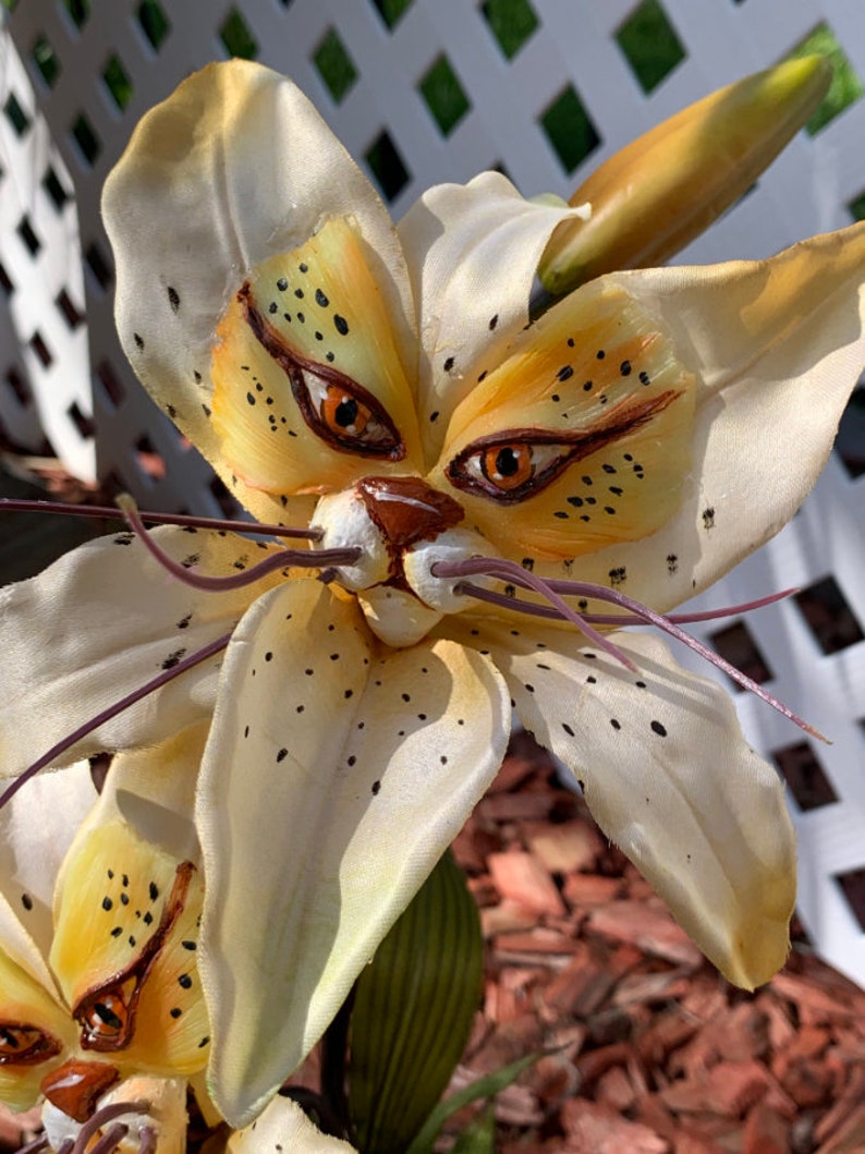 Alice in Wonderland Talking Flowers Tiger Lily Twins in Yellow Etsy
