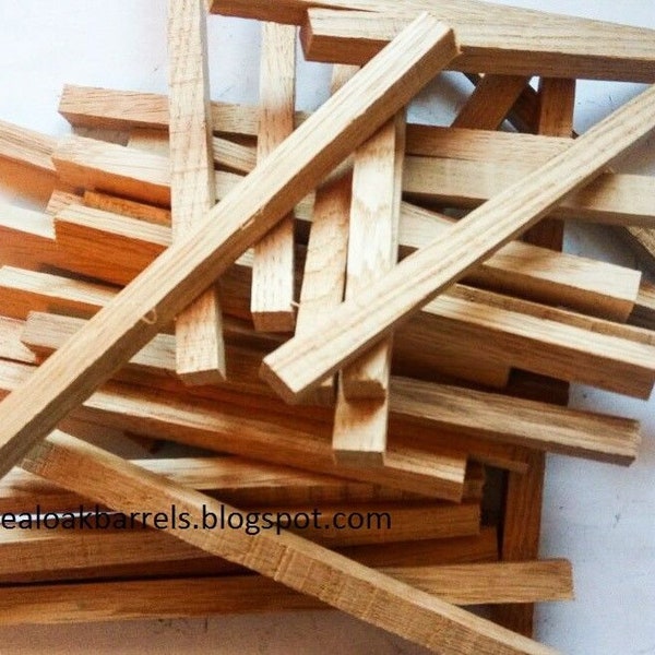 12 x Light Toast Oak Sticks for Aging Whiskey,Oak Staves for aging Alcohol,Wooden Oak Barrels