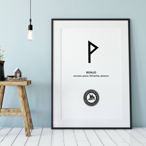 BUY 10 GET 5 GRATIS, Coupon Code - 5FREE Erfolg, Frieden, Gemeinschaft, Vergnügen, Wunjo Viking Rune, Kommerzielle Nutzung