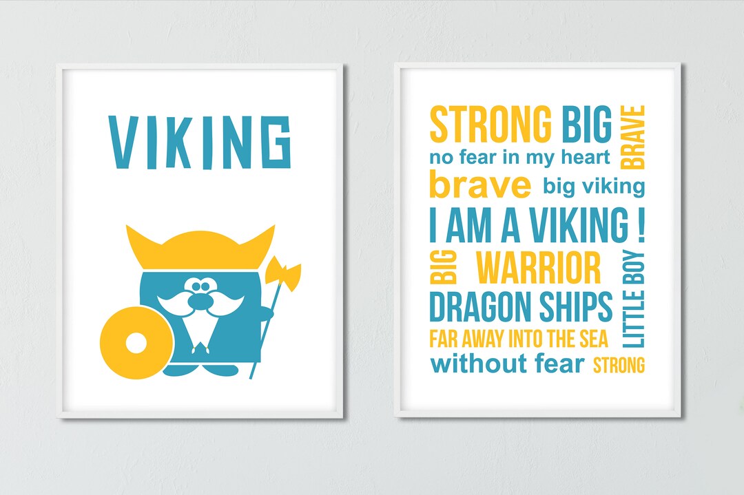 BUY 10 GET 5 FREE, Coupon Code 5FREE Viking Posters, Wall Art, Nursery