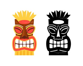 Estatua Tiki, Vector Tiki, Eps Tiki, Uso Comercial, Clip Art Tiki, Tiki, Hawái, Luau, Dios, Enojado, Silueta Tiki, Bordado, Corte