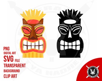 Tiki SVG, Tiki Statue, Tiki Vector, Tiki Eps, Commercial Use, Tiki Clip Art, Tiki, Hawaii, Luau,God, Angry, Tiki Silhouette, Embroidery, Cut