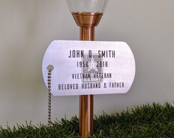 Grave Solar Light Etsy