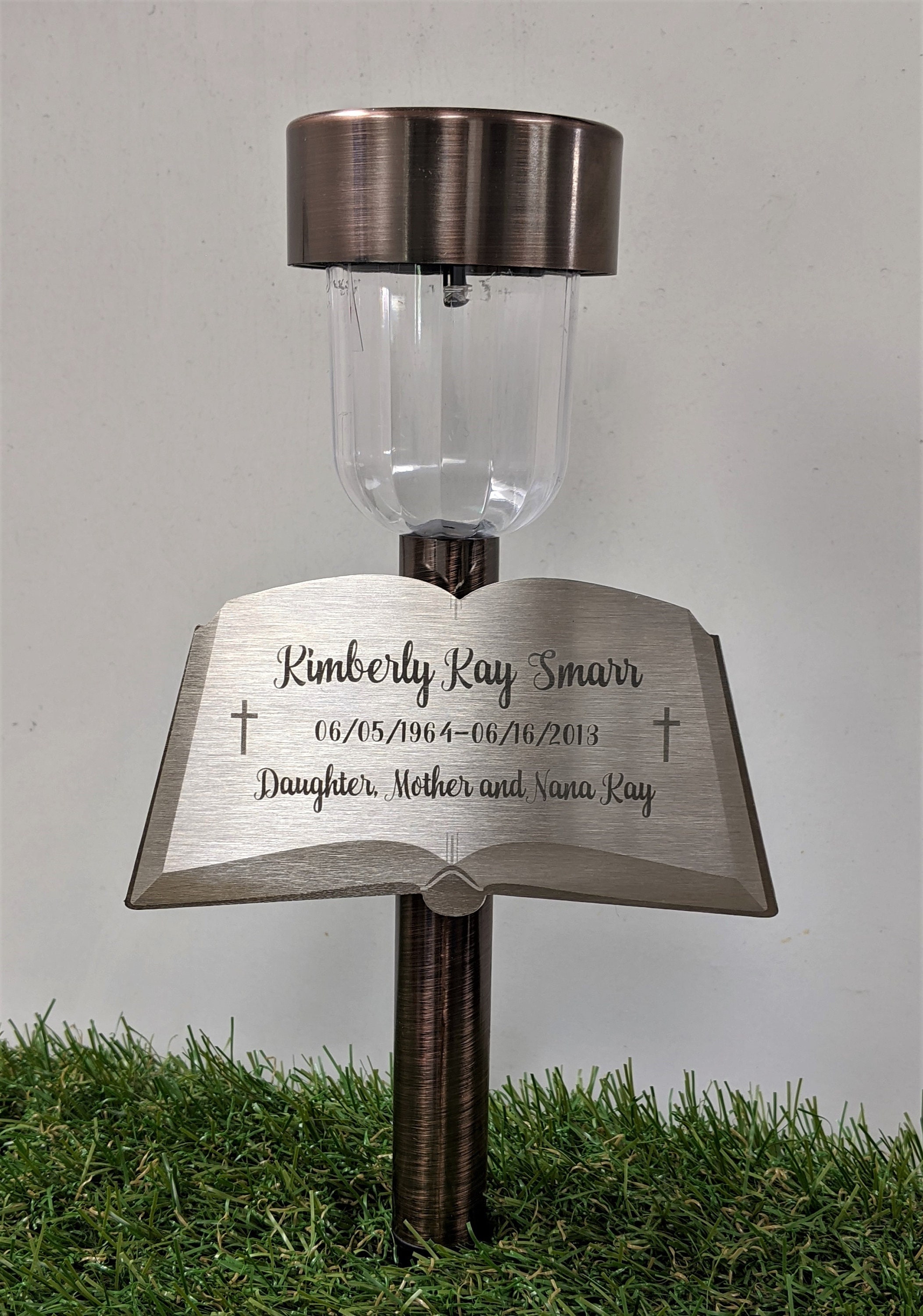 Personalized Grave Marker Solar Light for Pet or Loved One Etsy