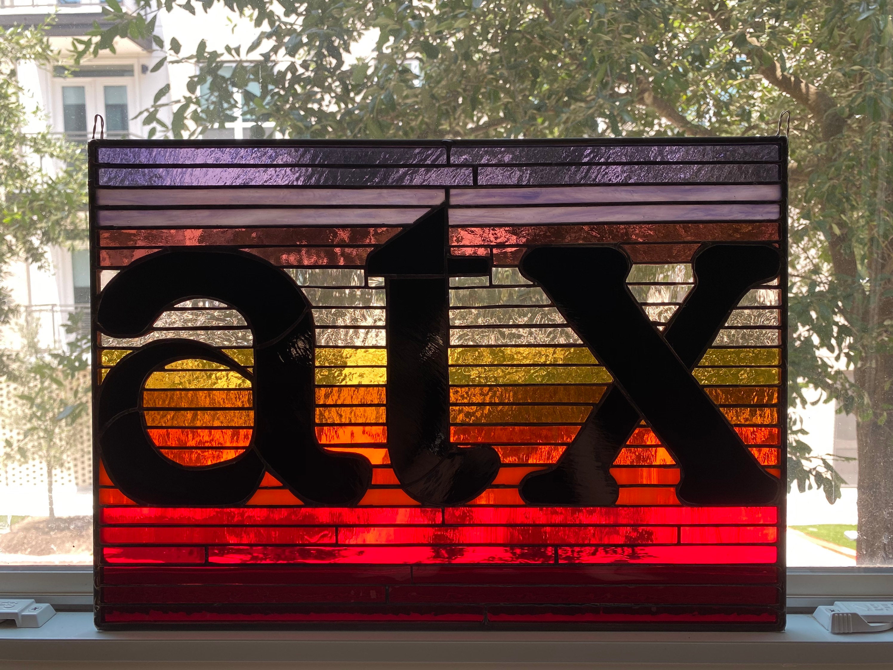 ATX Art Stained Glass ATX Panel Austin TX. Austin Art Etsy