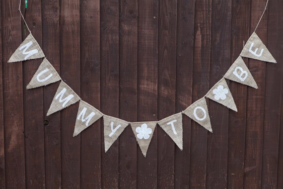 Mumia Do Bunting Baby Prysznic Vintage Handmade Etsy