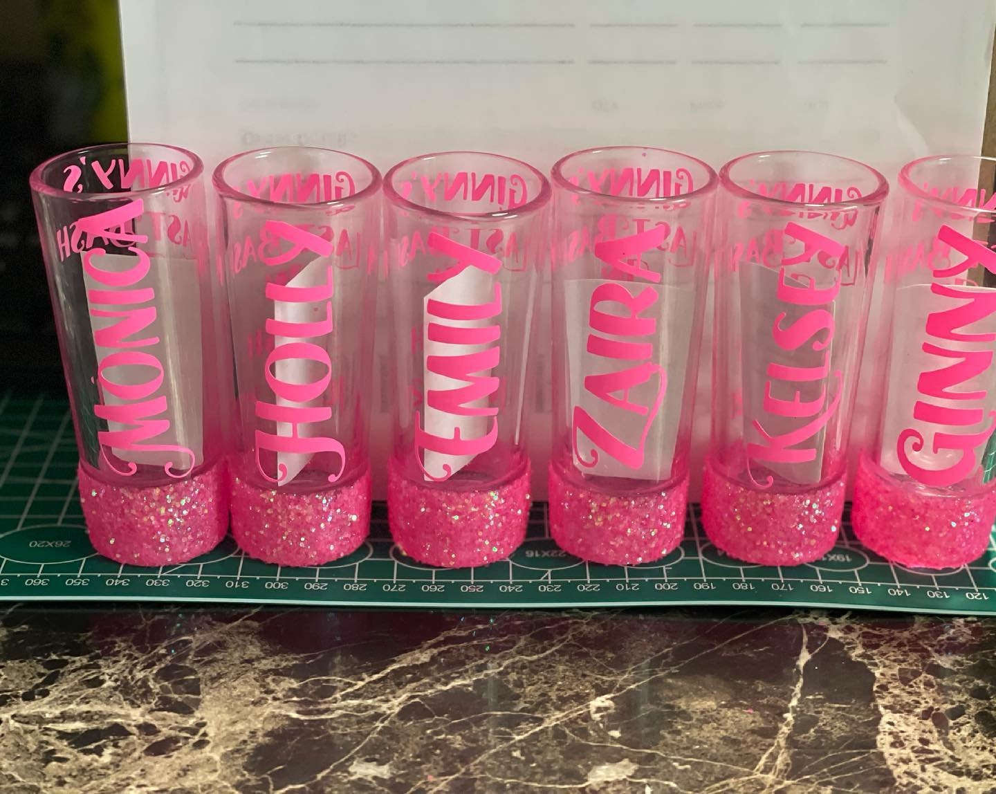 Personalized Shot Glasses Custom Shot Glasses Bridal Party Etsy