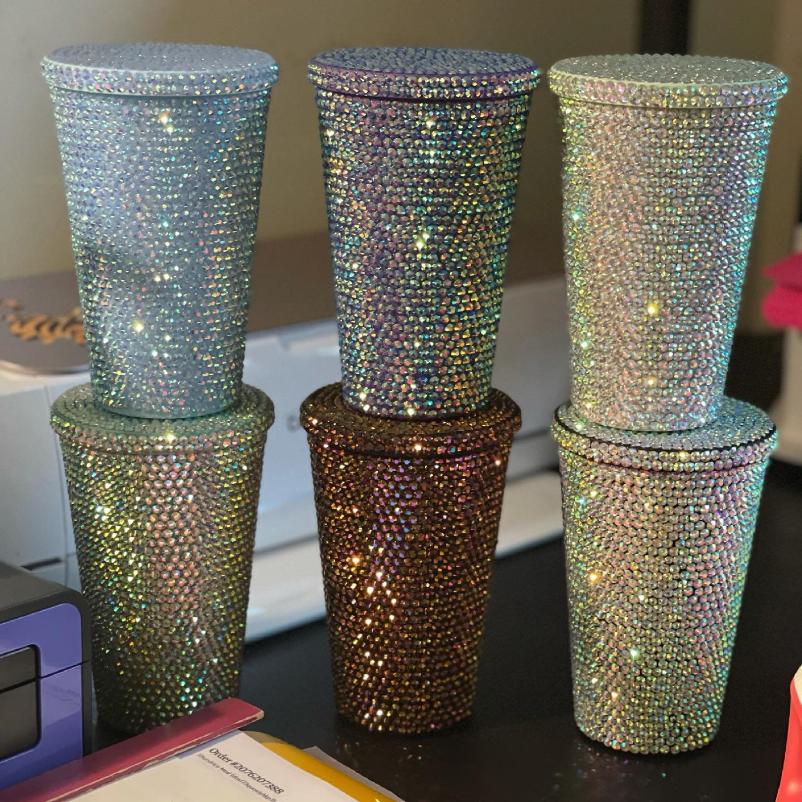 Bling Tumbler Rhinestone Tumbler Etsy