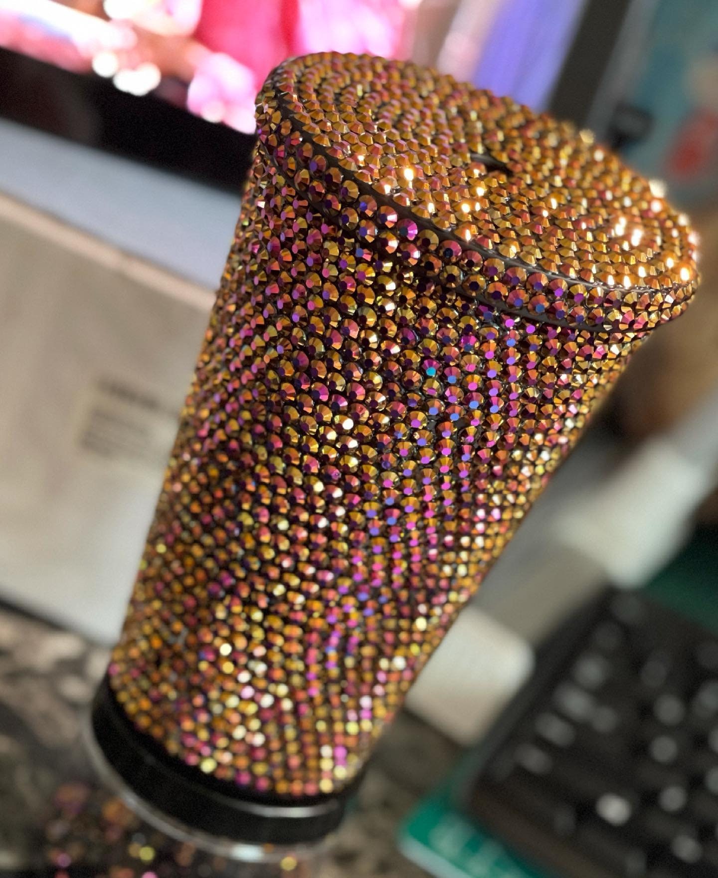Bling Tumbler Rhinestone Tumbler Etsy