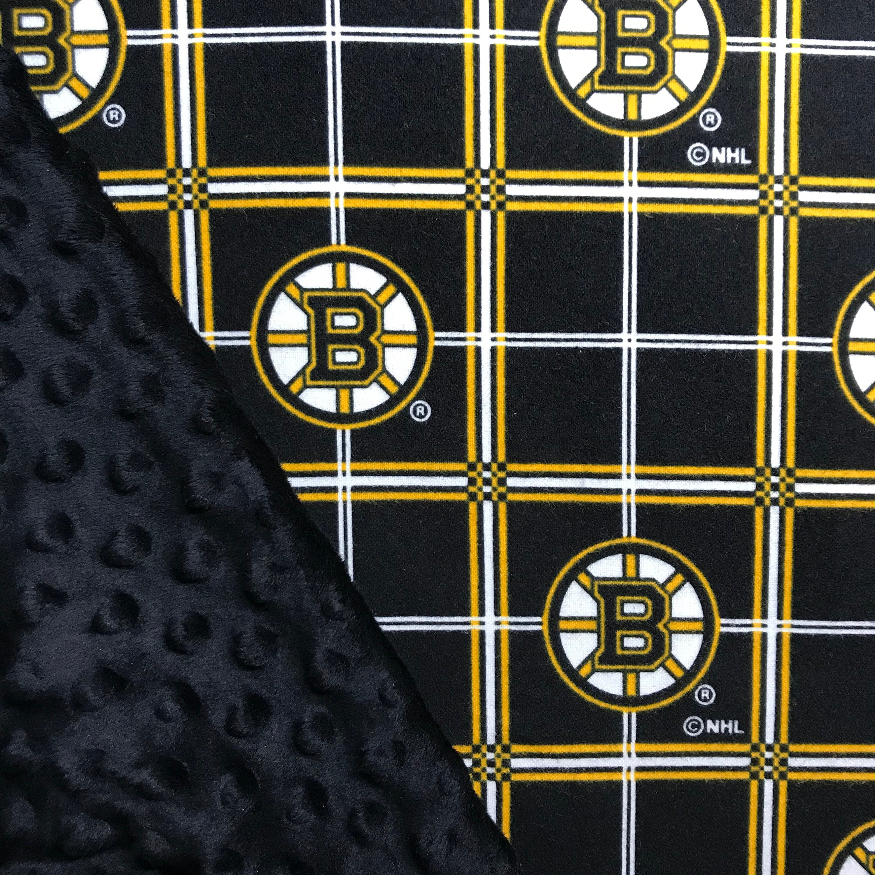 Personalized Baby Blanket 100% Cotton Boston NHL Bruins 