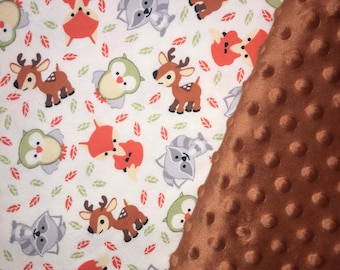 Personalized Woodland Animals3 Blanket