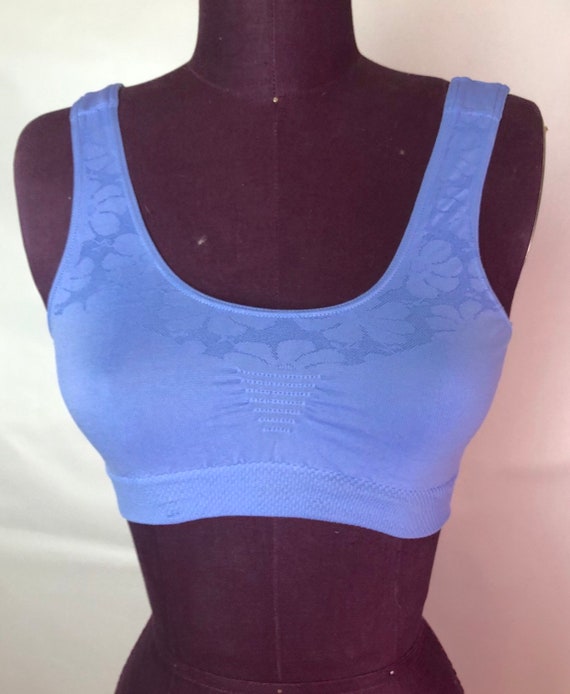 MATCHING Sports Bra + Panties SET Stretchy 1990s Vint… Gem