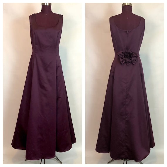 GUNNE SAX Plum Full Skirt Prom/ Bridesmaid gown Wo