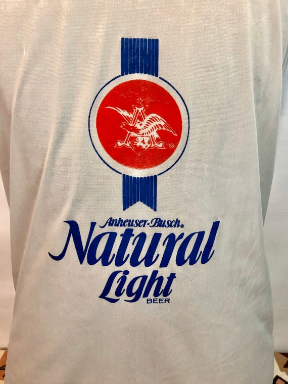 NATTY LIGHT 1980s Vintage Tank Top Stretch Mens XL - image 4