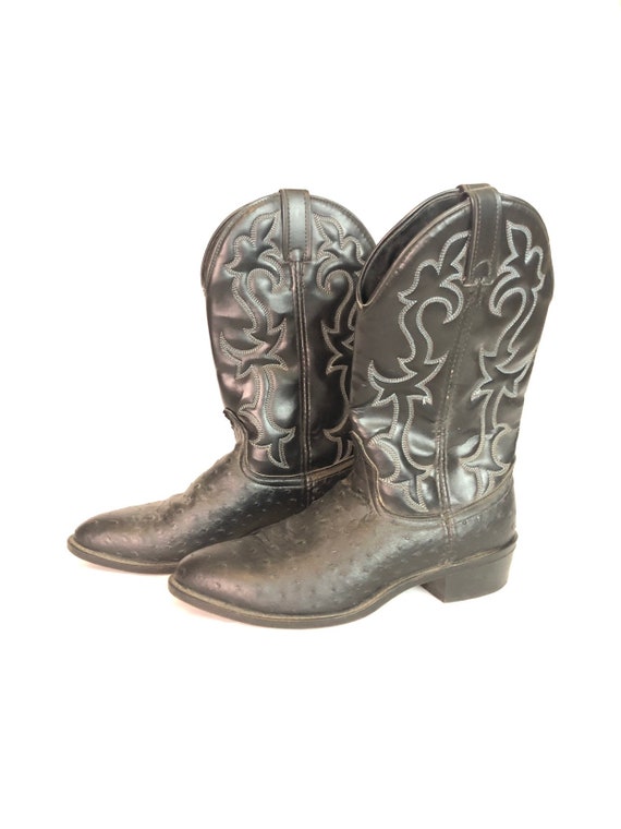 MENS LAREDO Classic Cowboy Boots Size 9 D - image 3